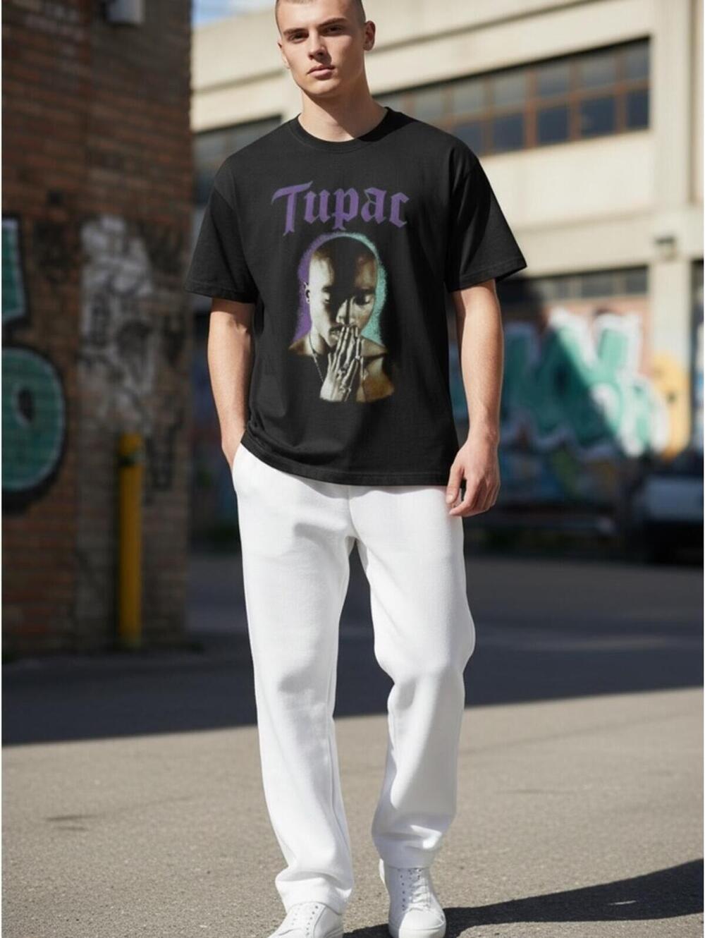 🖤 2Pac Graphic T-Shirt – Black – Men’s M – Official Bravado Merch